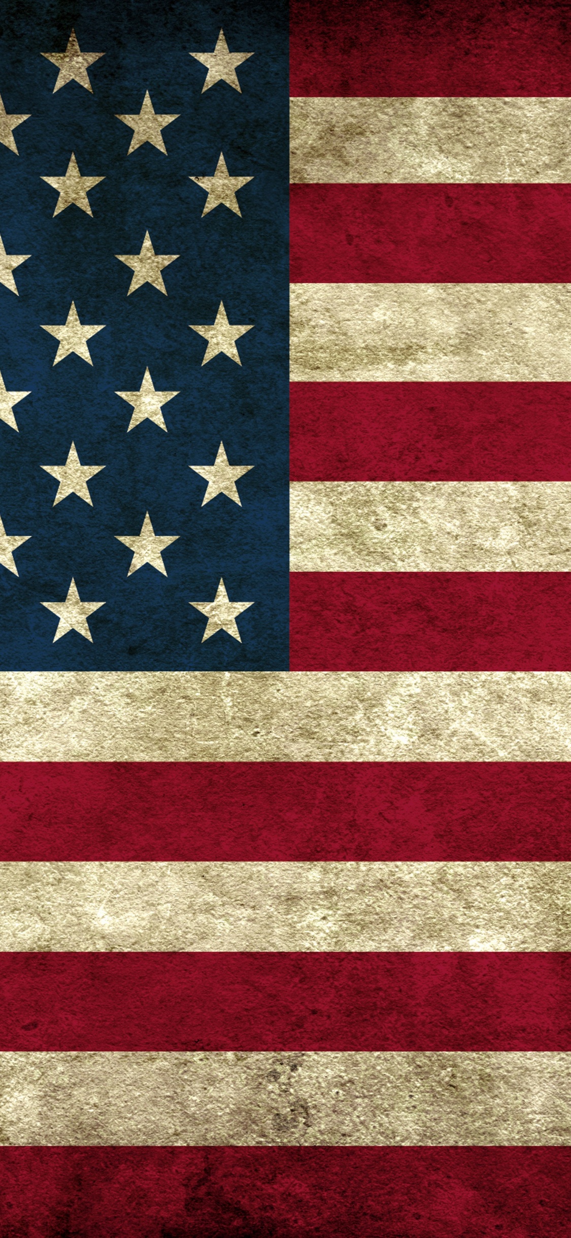 Обои флаг Соединенных Штатов, флаг, День независимости, красный цвет, узор в разрешении 1125x2436