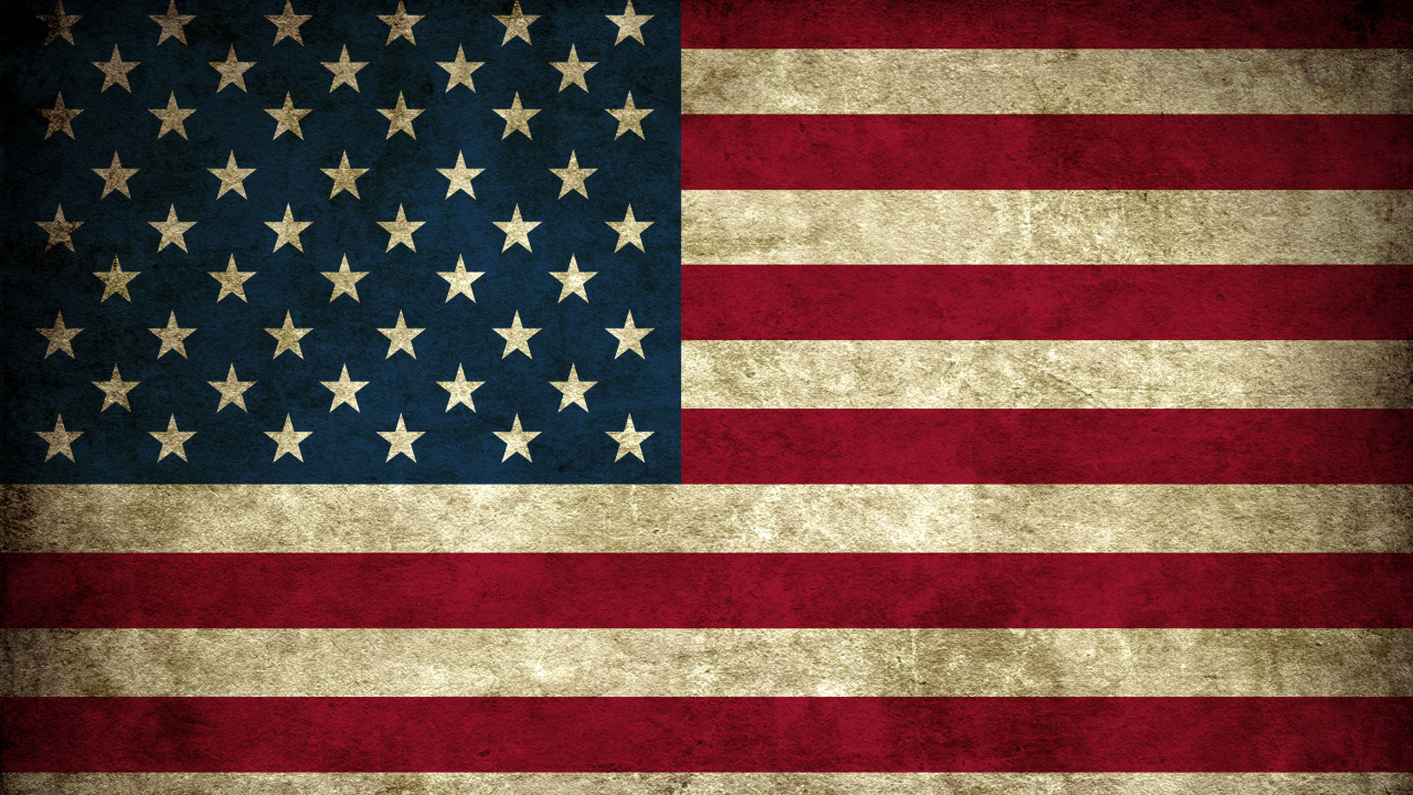 Обои флаг Соединенных Штатов, флаг, День независимости, красный цвет, узор в разрешении 1280x720