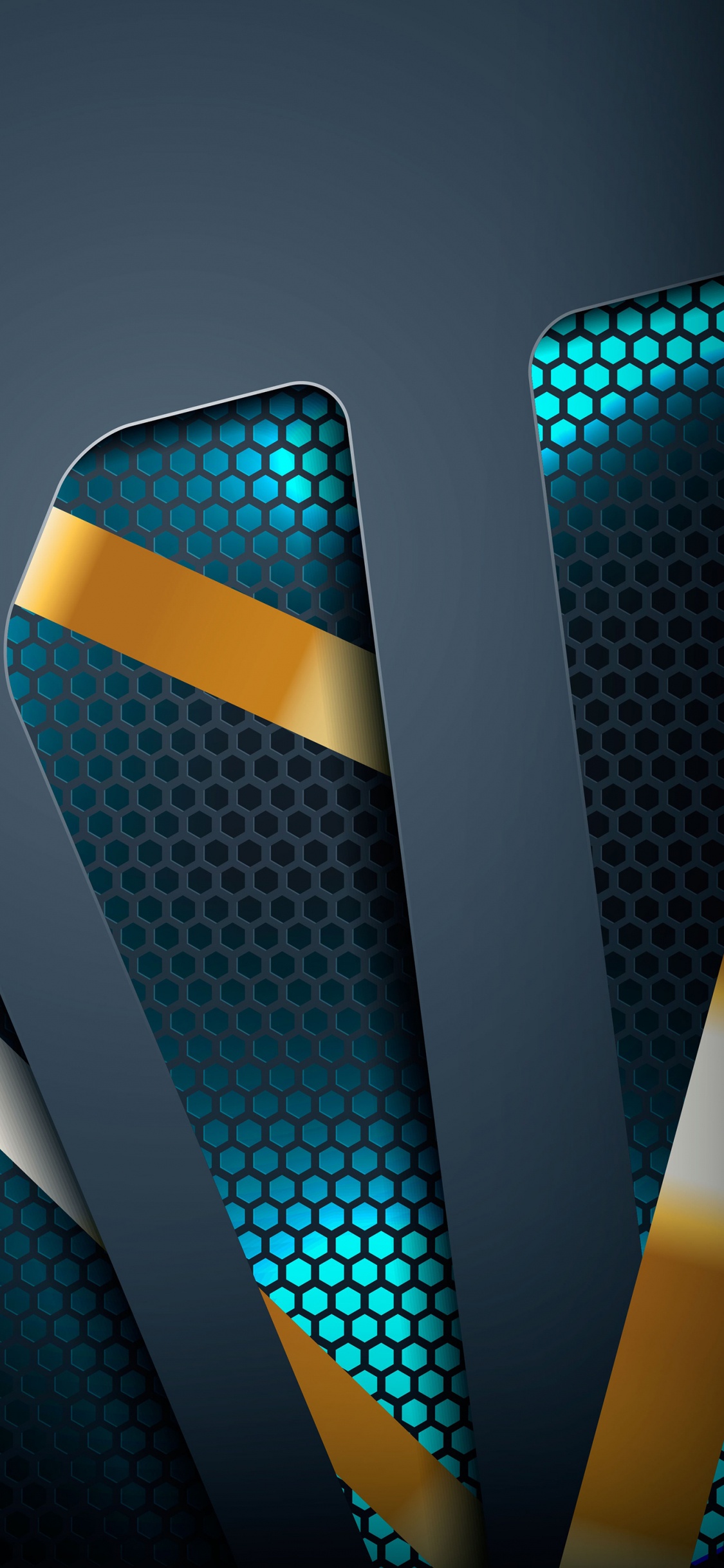 Обои узор, оратор, монакор, синий, свет в разрешении 1125x2436