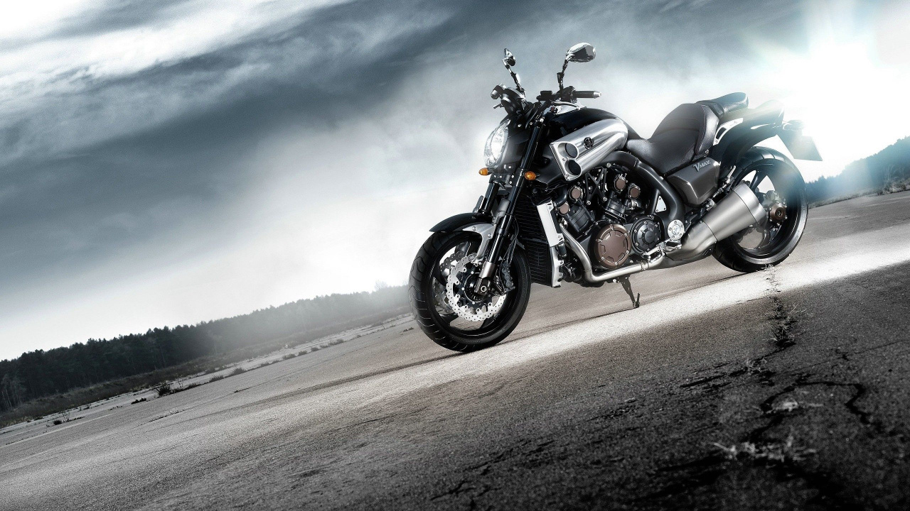 Обои yamaha vmax, Ямаха мотор Компани, мотоцикл, крейсер, мотоспорт в разрешении 1280x720