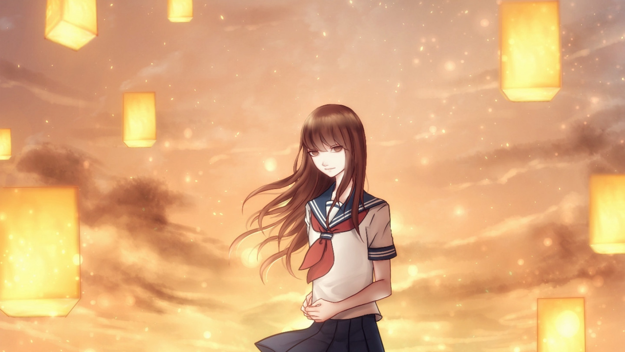 Обои арт, свет, иллюстрация, небо, закат в разрешении 1280x720