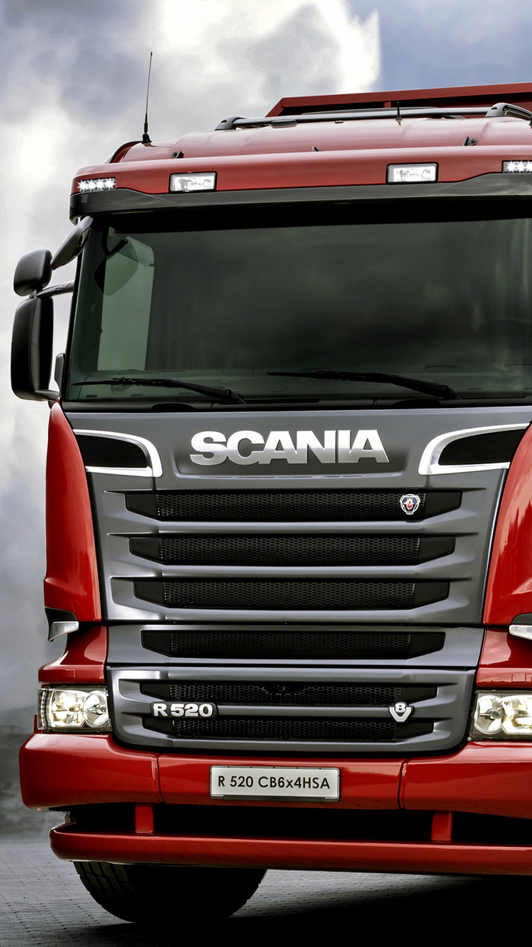 Обои Скания АБ, грузовик, транспорт, трейлер тележки, грузовик с прицепом в разрешении 750x1334