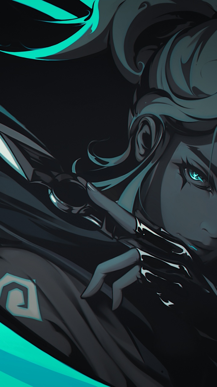 Обои VALORANT, водолаз, ценные лучи, мудрец, riot games в разрешении 720x1280