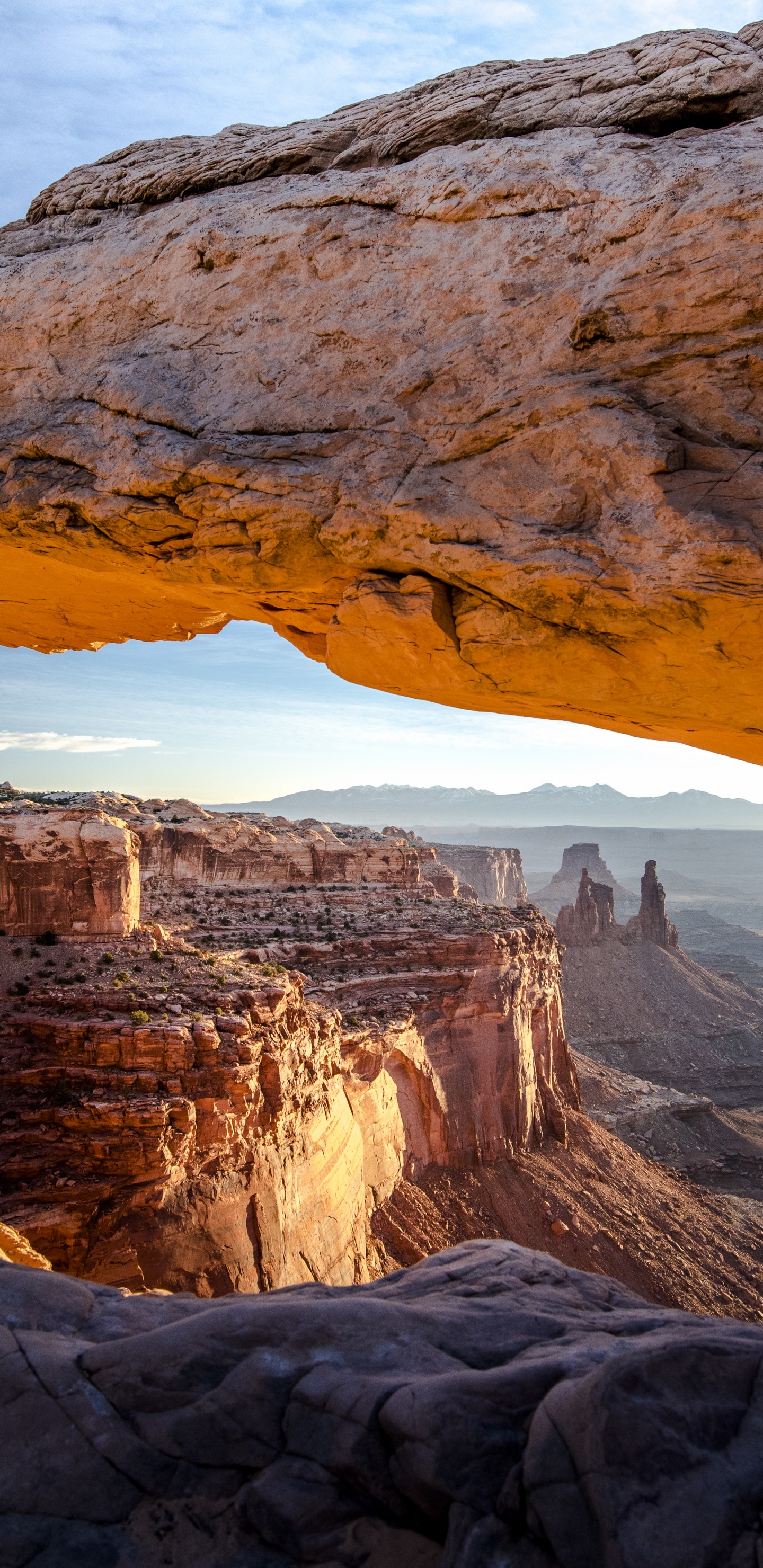 Обои национальный парк каньонлендс, Арка Меса, национальный парк Брайсканьон, национальный парк, естественная арка в разрешении 1440x2960
