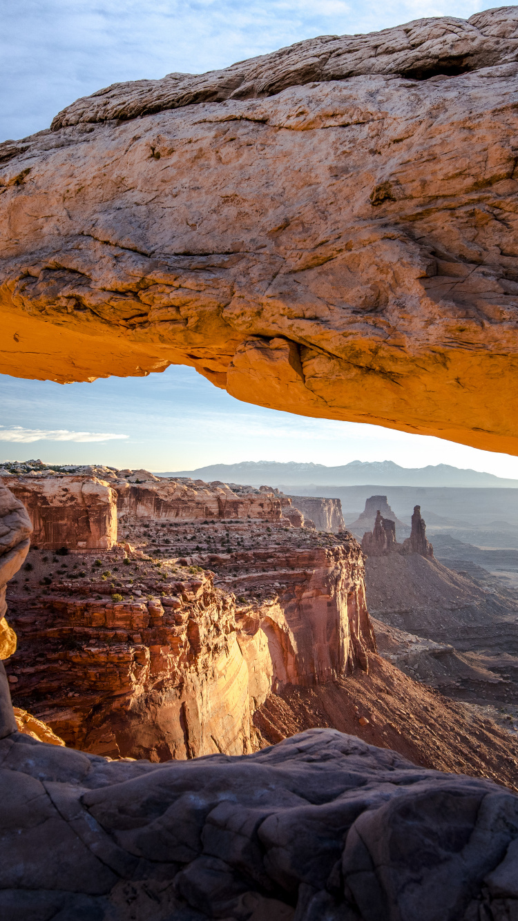 Обои национальный парк каньонлендс, Арка Меса, национальный парк Брайсканьон, национальный парк, естественная арка в разрешении 750x1334
