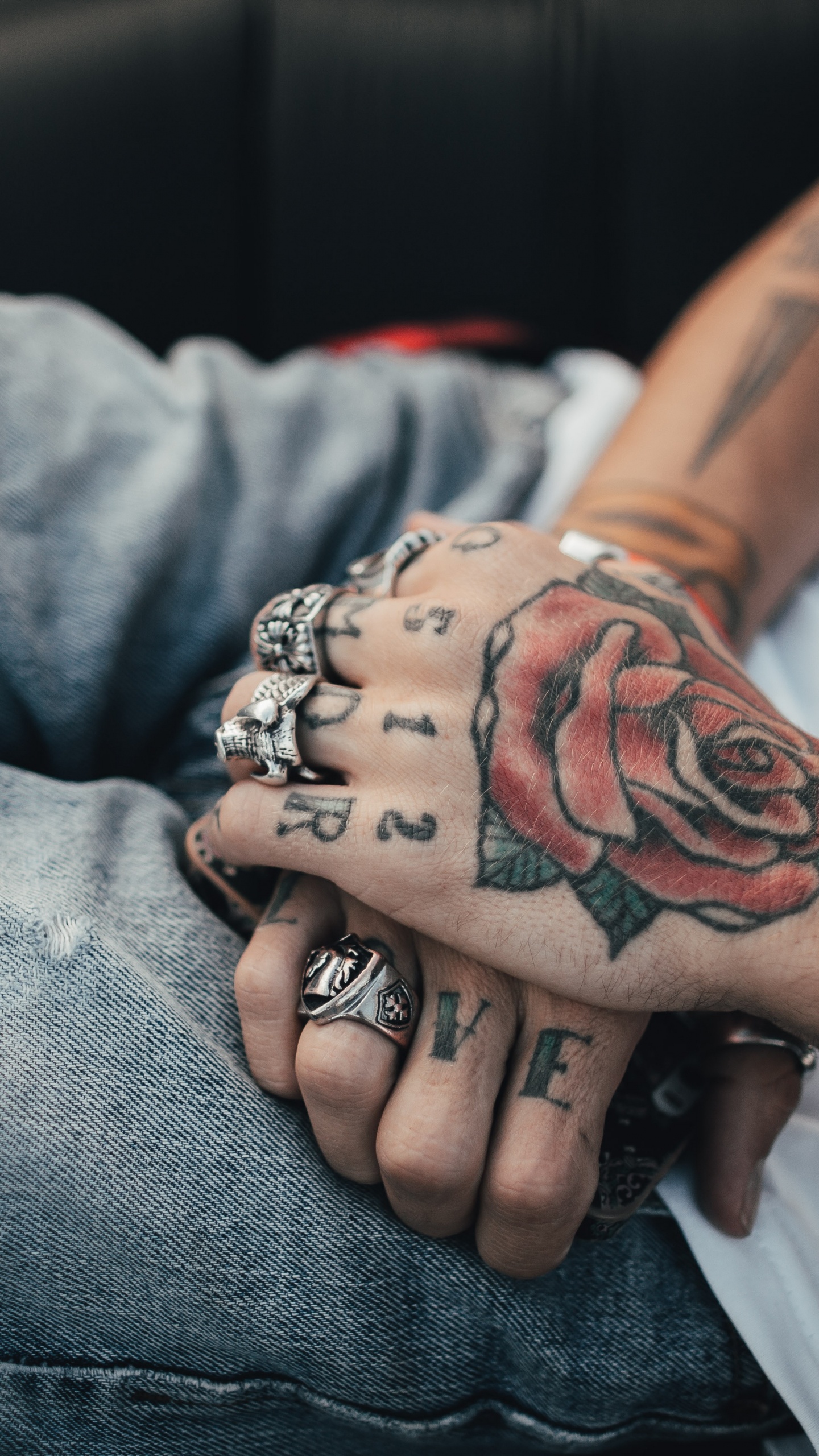 Обои рукав татуировки, кожа, временная татуировка, рука, татуировщик в разрешении 1440x2560