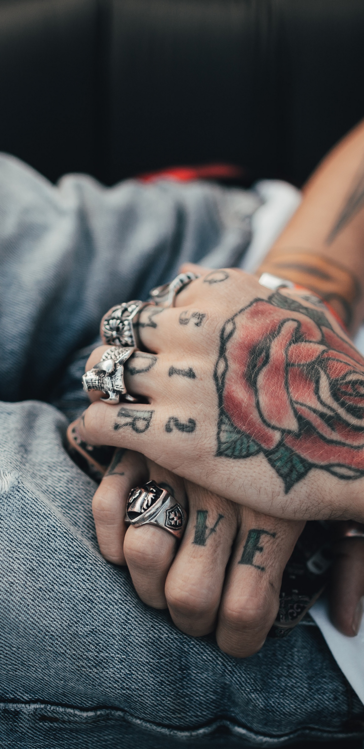 Обои рукав татуировки, кожа, временная татуировка, рука, татуировщик в разрешении 1440x2960