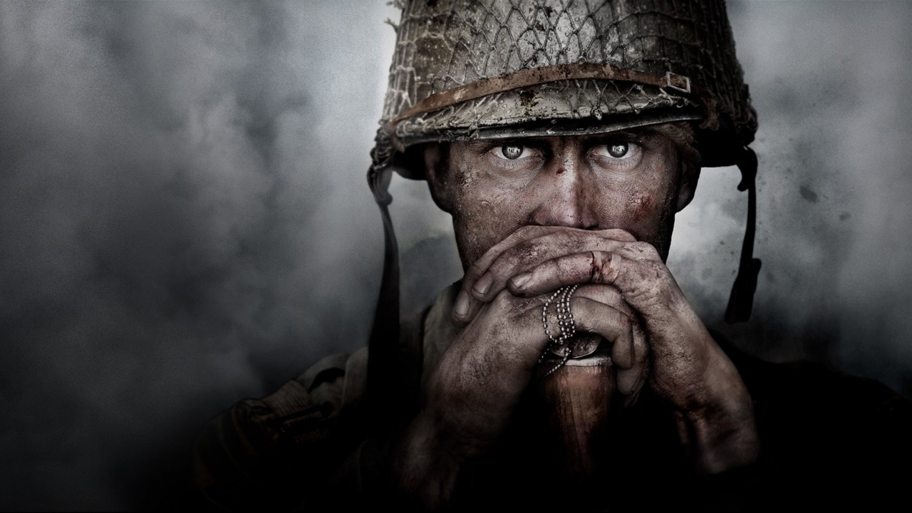 Обои Call of Duty WWII, activision, волосы на лице, борода, человек в разрешении 1280x720