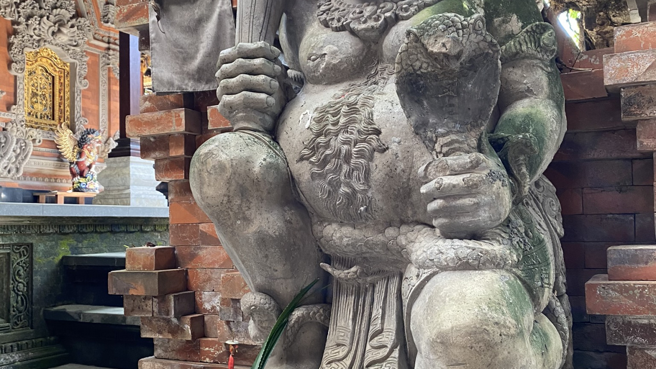 Обои бали, резьба по камню, статуя, скульптура, резьба в разрешении 1280x720