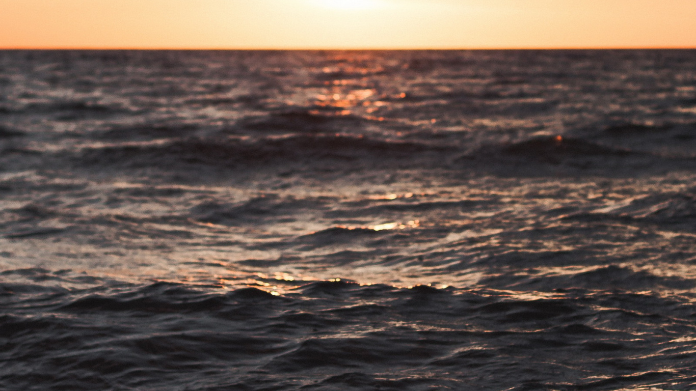 Обои море, Дания, закат, пляж, облако в разрешении 1366x768