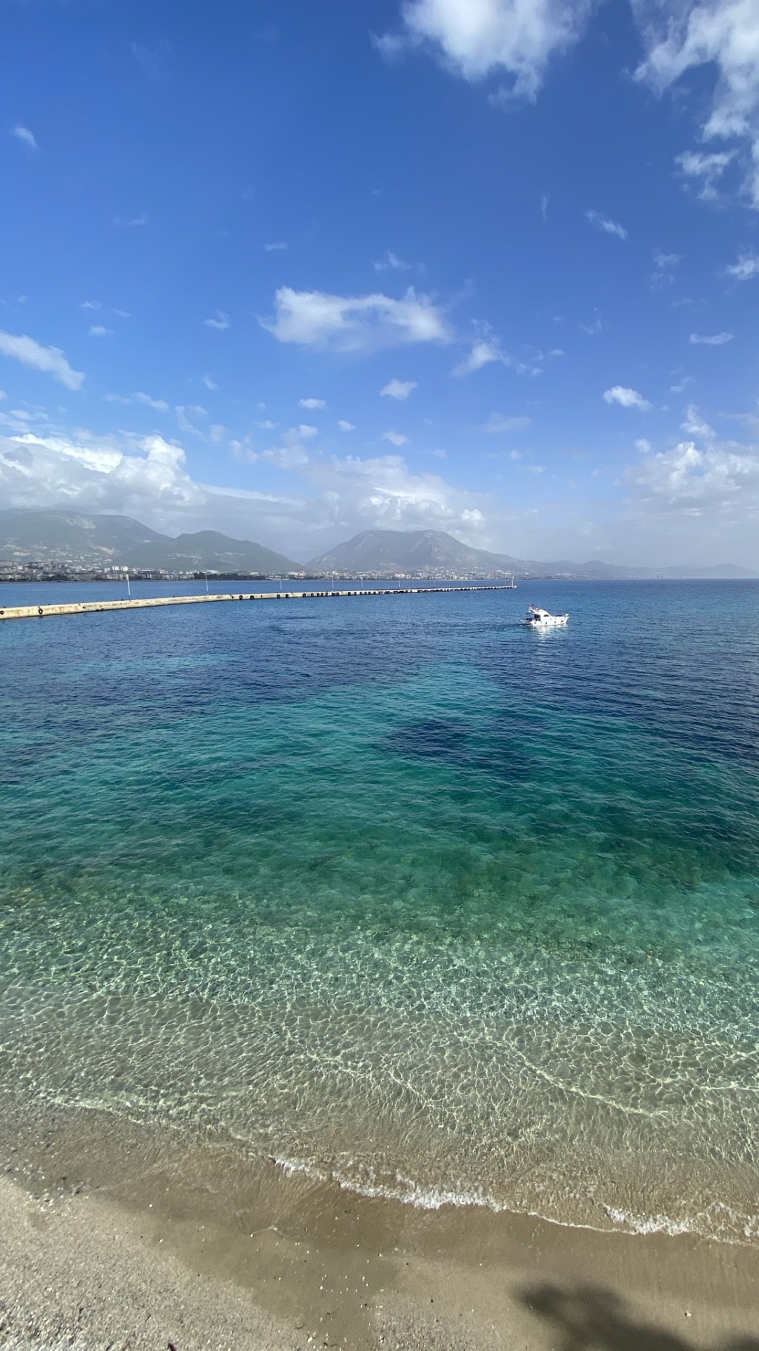 Обои море, облако, вода, синий, лазурный в разрешении 1080x1920