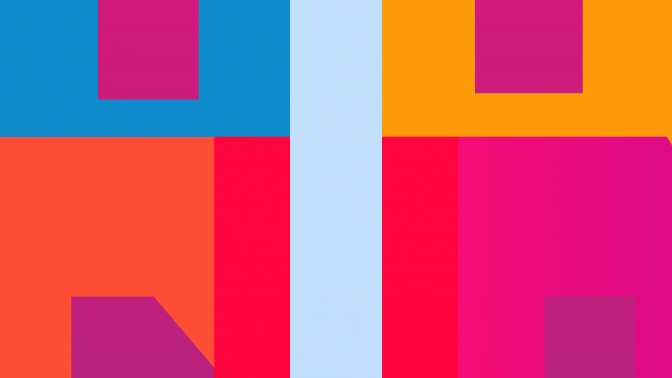 Обои Апельсин, красочность, прямоугольник, лазурный, пурпур в разрешении 1366x768