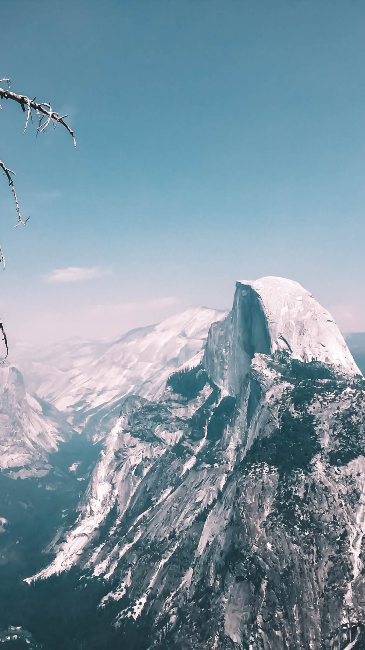 Обои йосемитский национальный парк, йосемити, клоа точка, Половина Купола, Точка Ледника в разрешении 750x1334