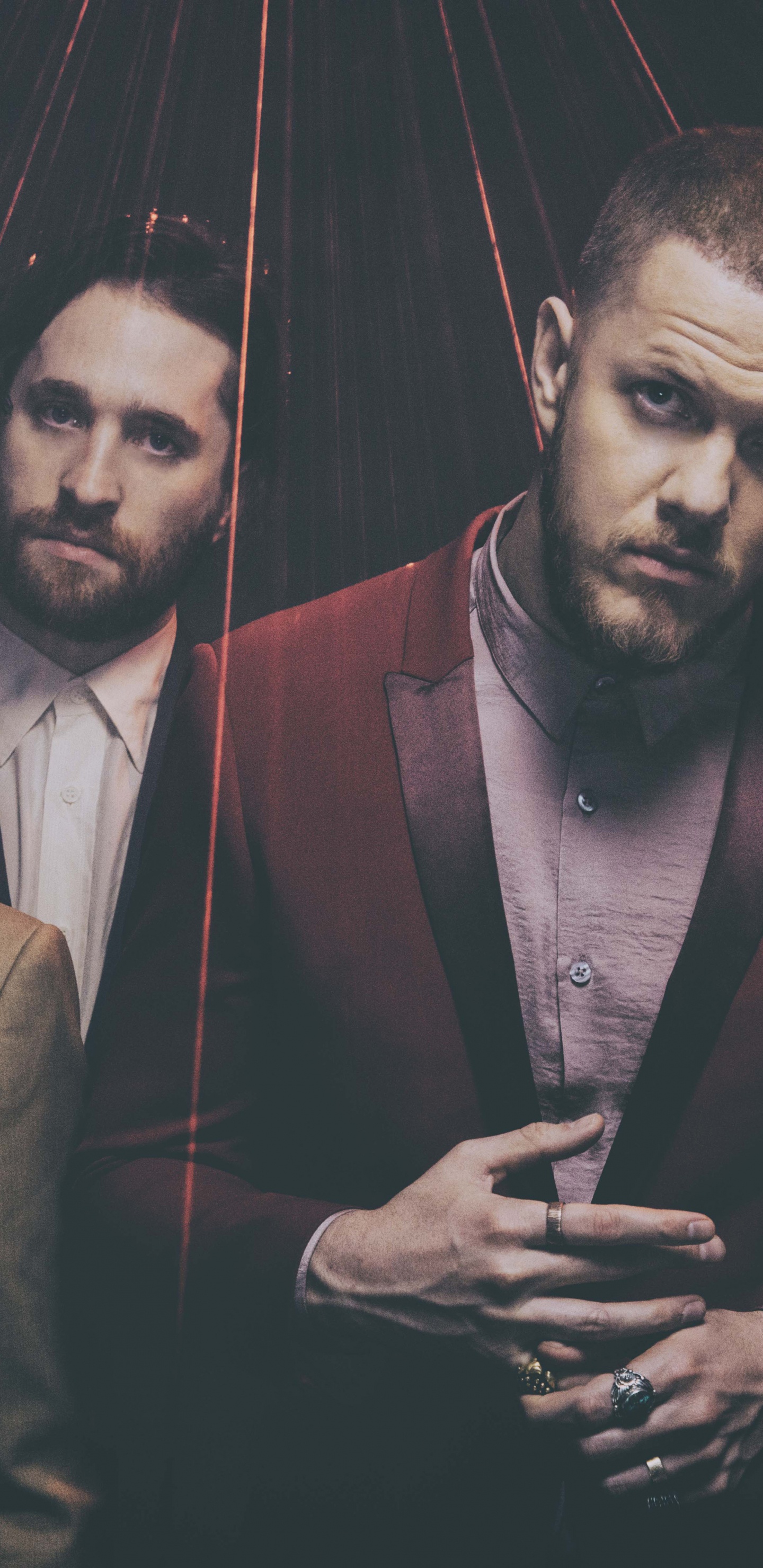 Обои Дэн Рейнольдс, Дэниел Уэйн Сермон, музыкальный ансамбль, волосы на лице, борода в разрешении 1440x2960