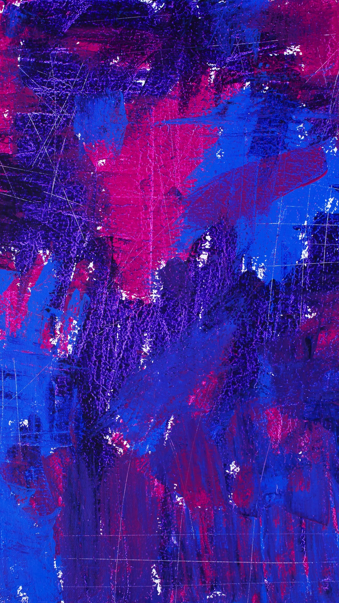 Обои акриловая краска, арт, синий, синий кобальт, Фиолетовый в разрешении 1080x1920