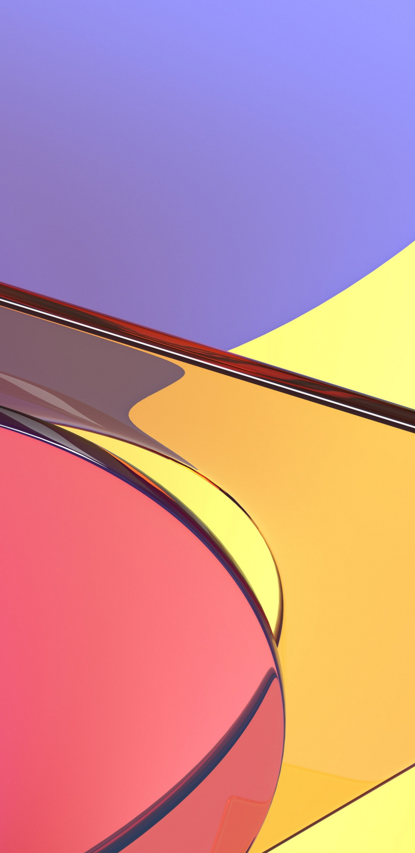 Обои красный цвет, желтый, Оранжевый цвет, графика, графический дизайн в разрешении 1440x2960