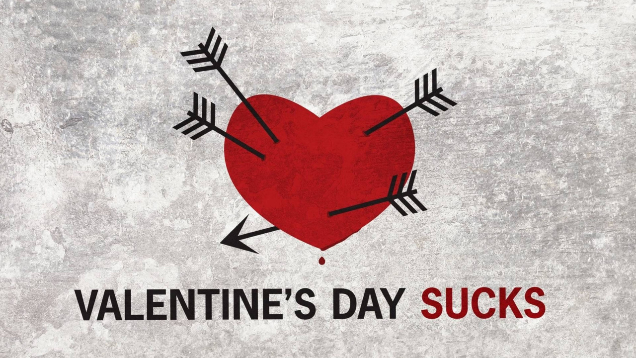 Обои День Святого Валентина, сердце, любовь, текст, лого в разрешении 1280x720