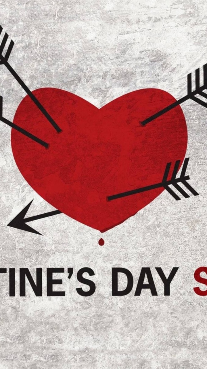 Обои День Святого Валентина, сердце, любовь, текст, лого в разрешении 720x1280