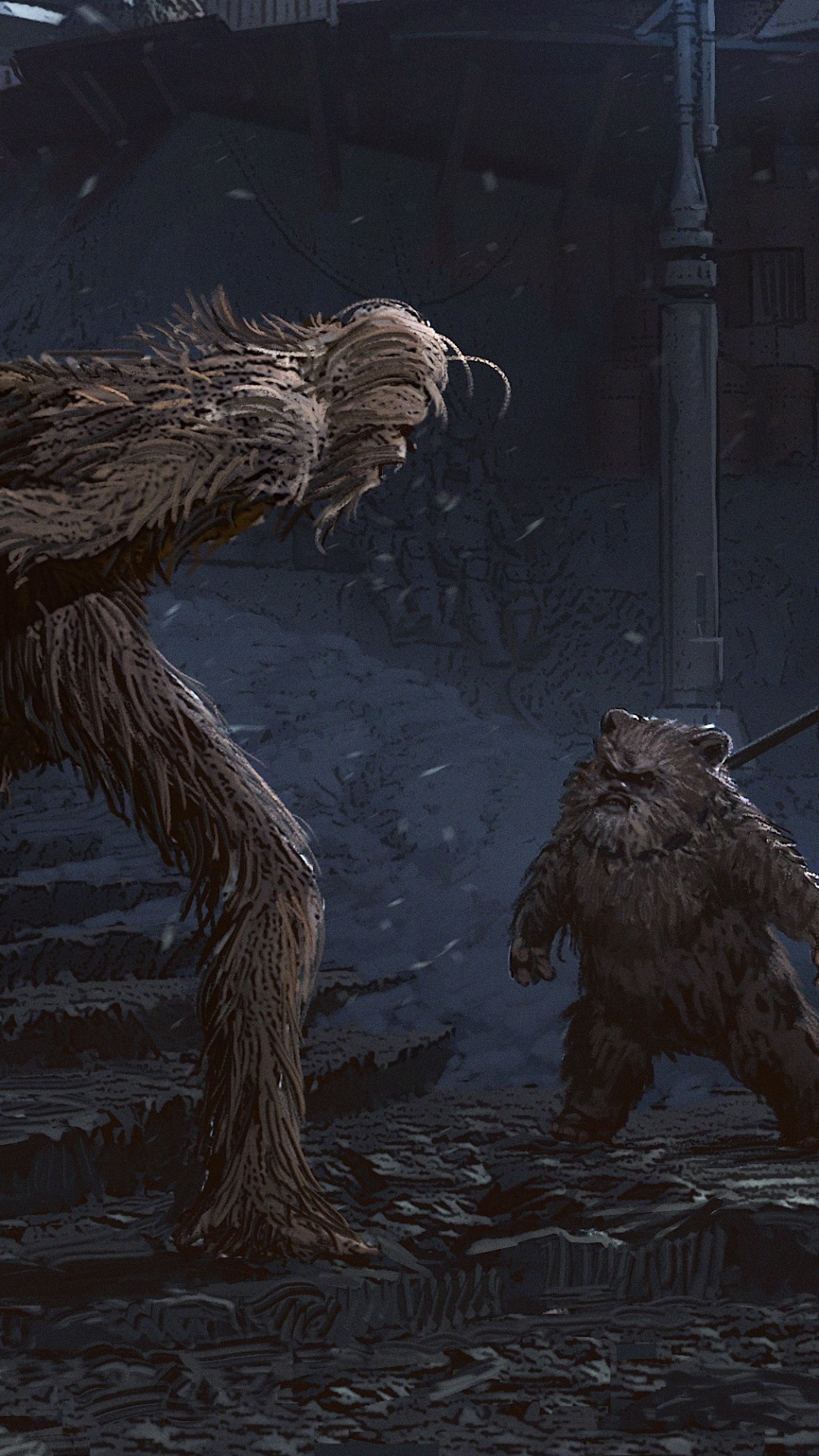 Обои Соло Звездные Войны История, чубакка, хан соло, Компания lucasfilm, арт в разрешении 1080x1920