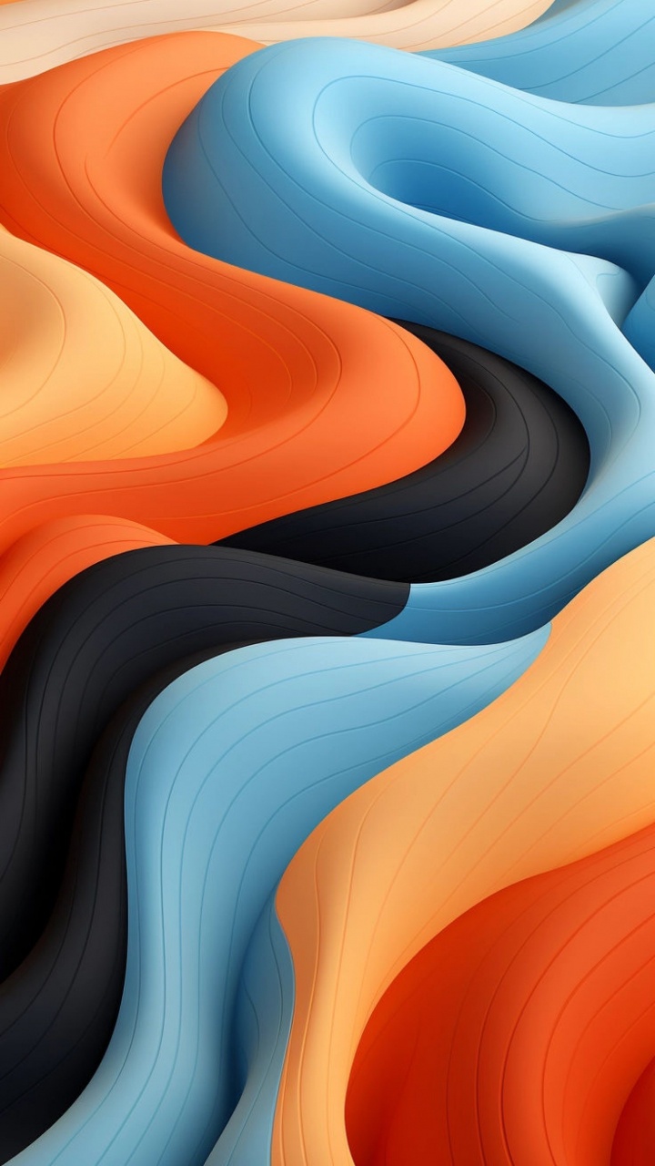 Обои свет, графический дизайн, живопись, визуальное искусство, синий в разрешении 720x1280