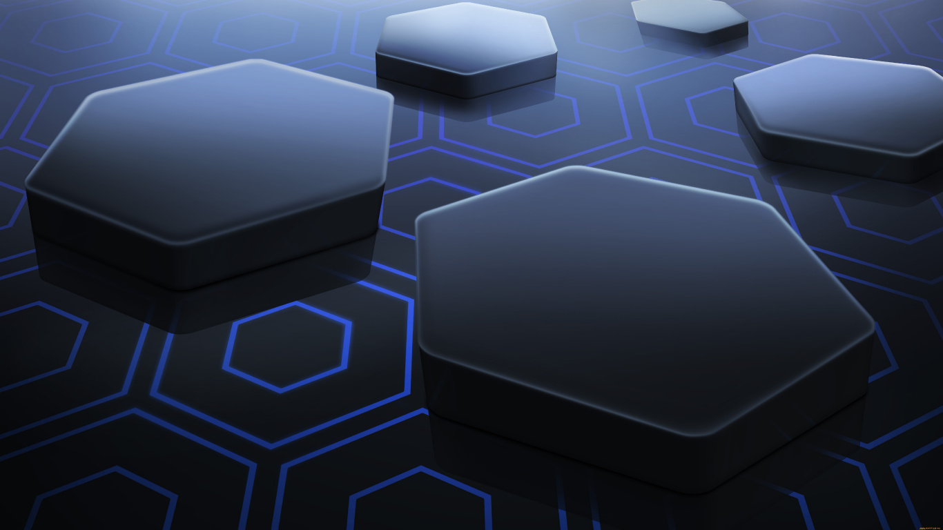 Обои свет, дизайн, синий, технологии, узор в разрешении 1366x768