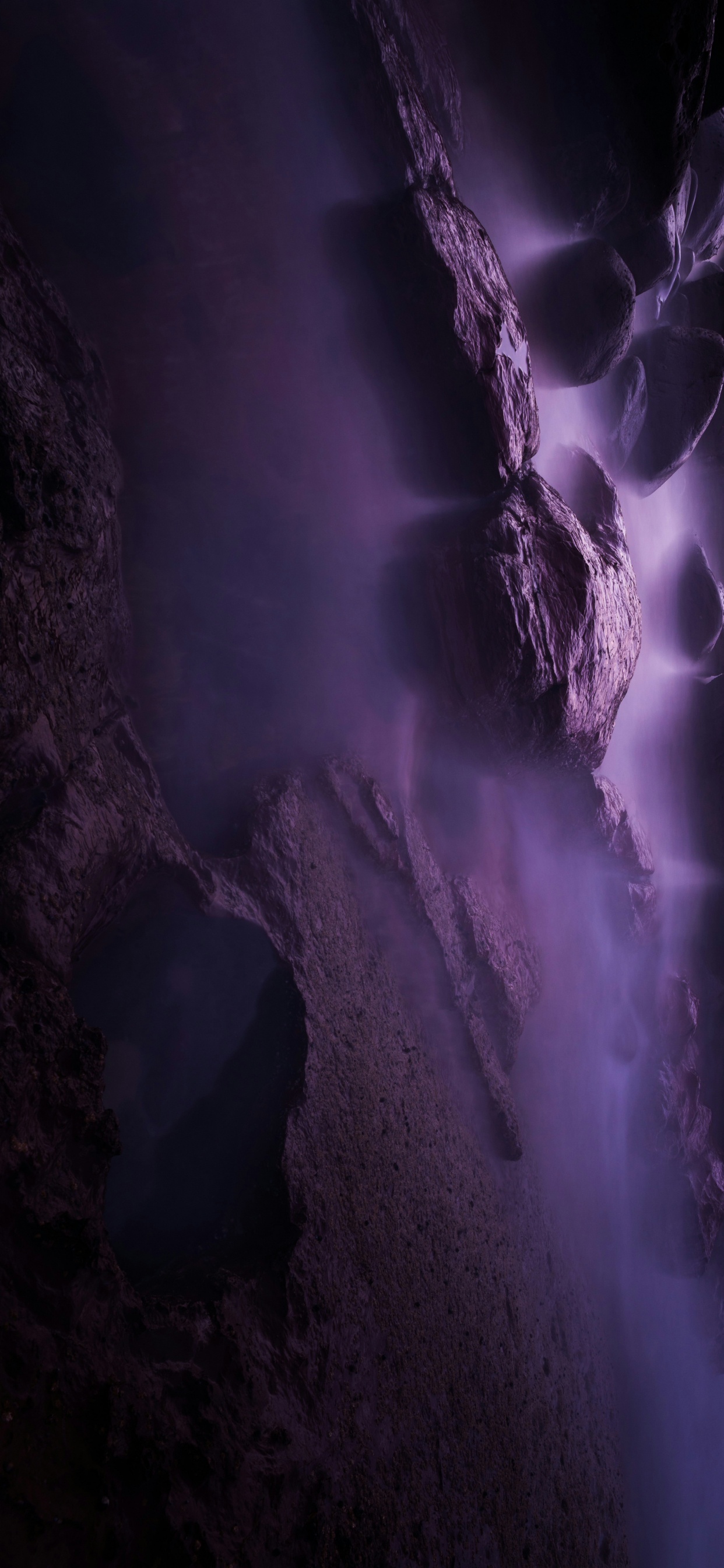 Обои атмосфера, пурпур, молния, облако, темнота в разрешении 1242x2688