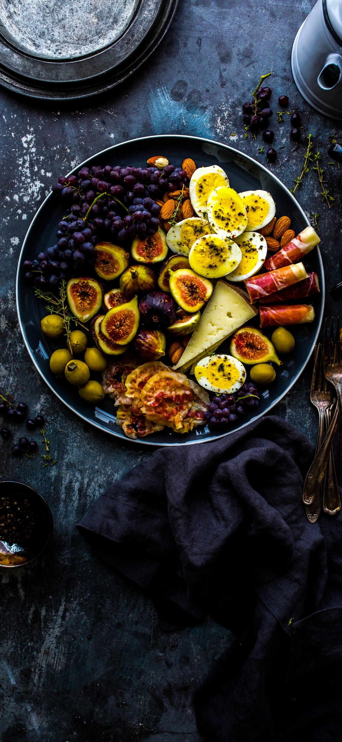 Обои здоровая еда дома, здоровая диета, питание, Кулинария, здоровье в разрешении 1125x2436