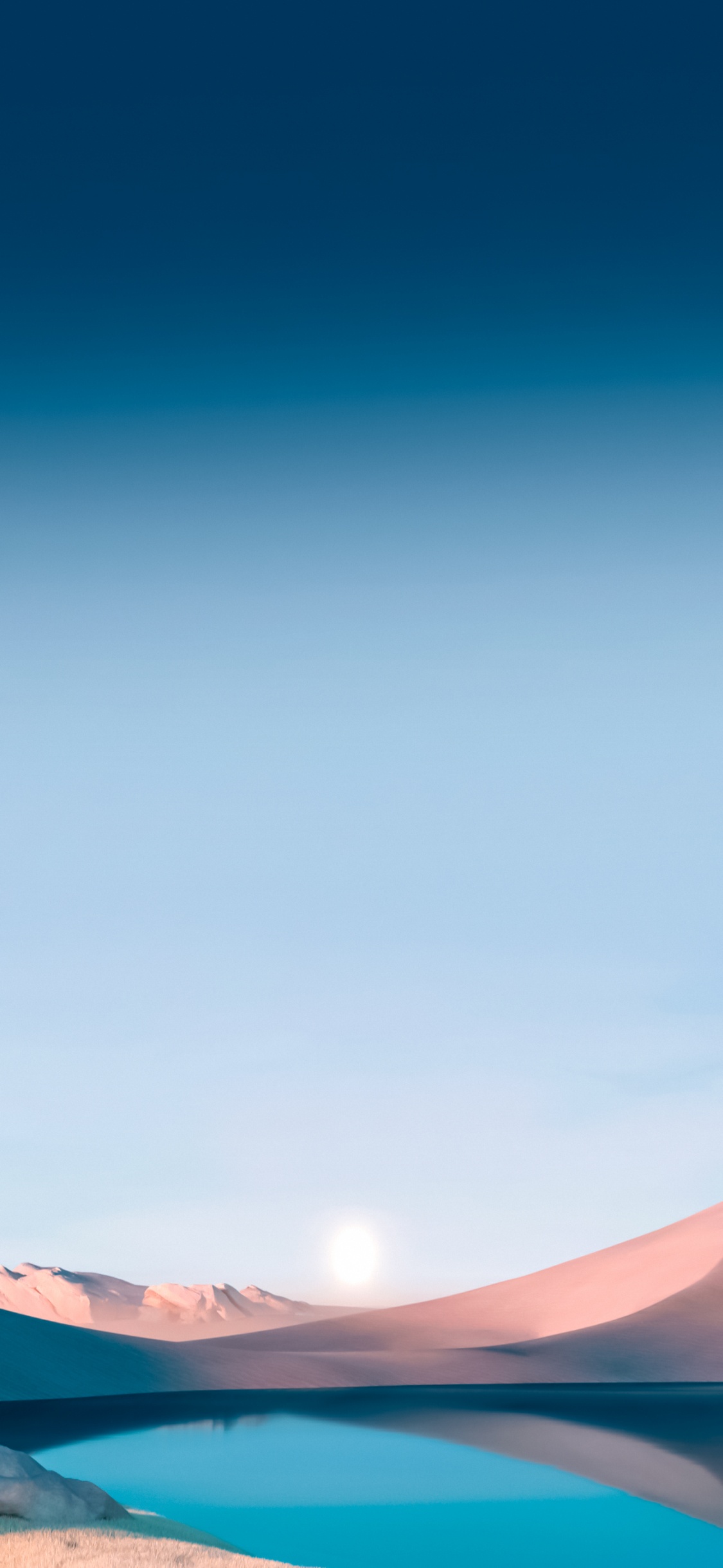 Обои гидроресурсы, атмосфера, дневное время, экорегион, синий в разрешении 1125x2436