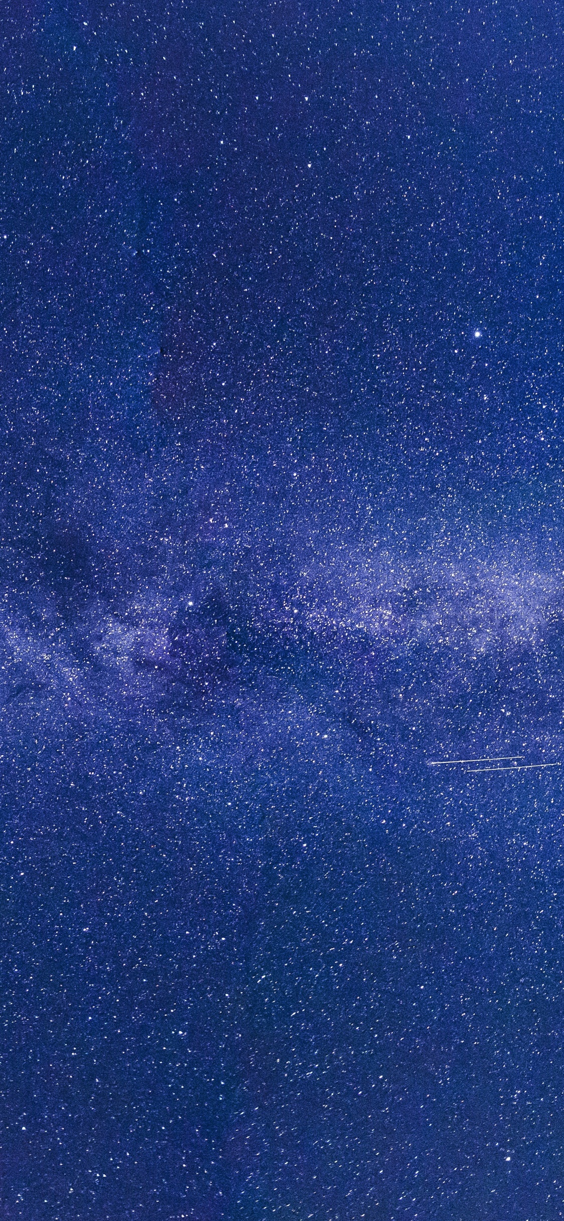 Обои Млечный Путь, звезда, Галактика, Астрономия, синий в разрешении 1125x2436