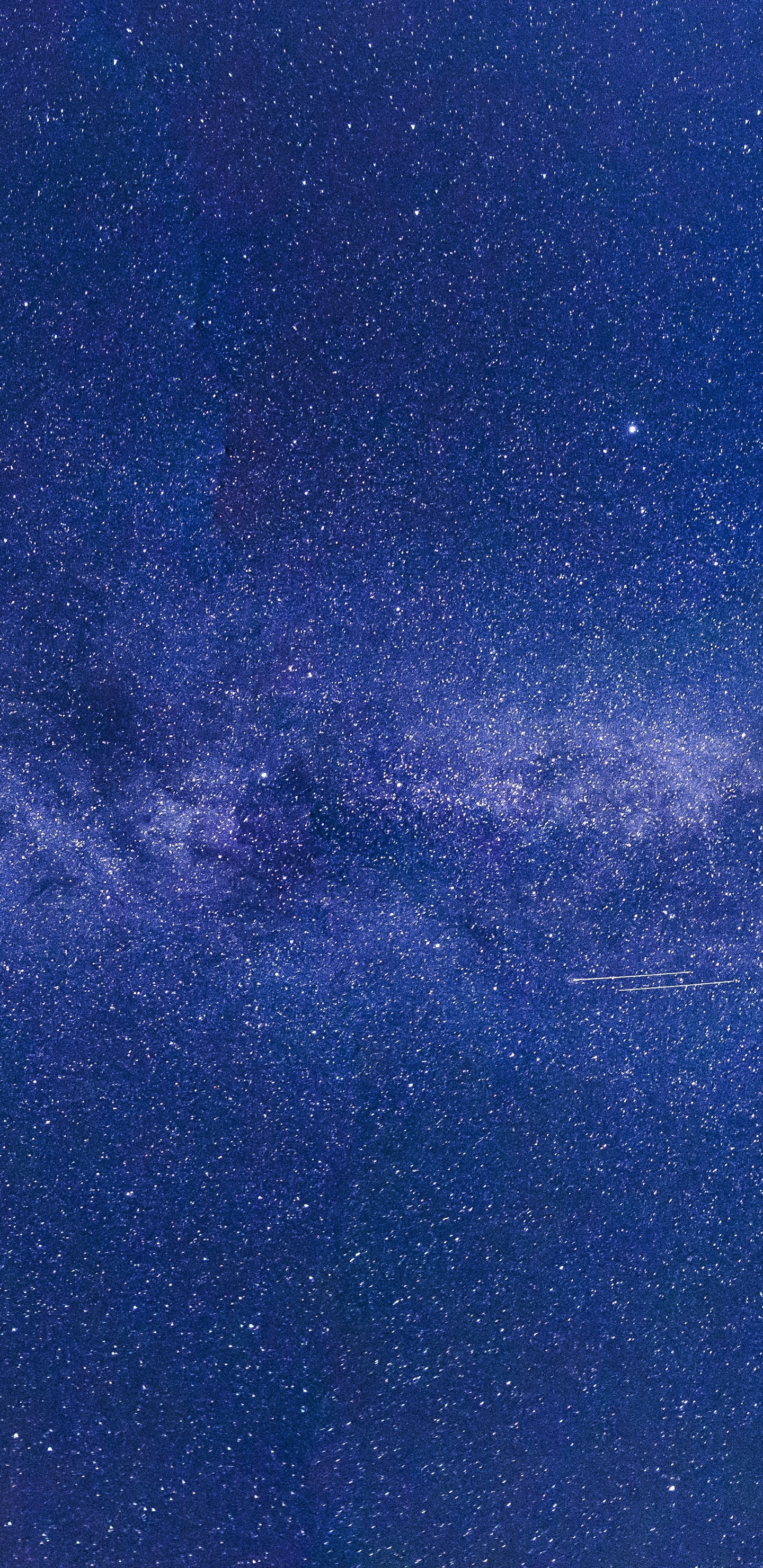 Обои Млечный Путь, звезда, Галактика, Астрономия, синий в разрешении 1440x2960