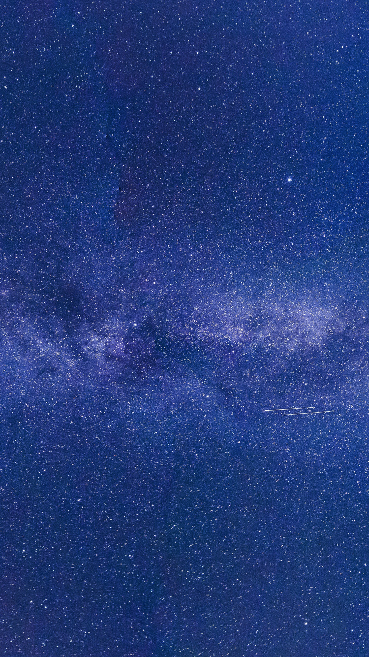 Обои Млечный Путь, звезда, Галактика, Астрономия, синий в разрешении 750x1334