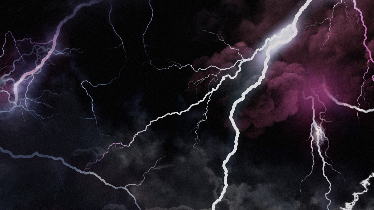 Обои эстетика грома, Гроза, буря, гром, молния в разрешении 1280x720