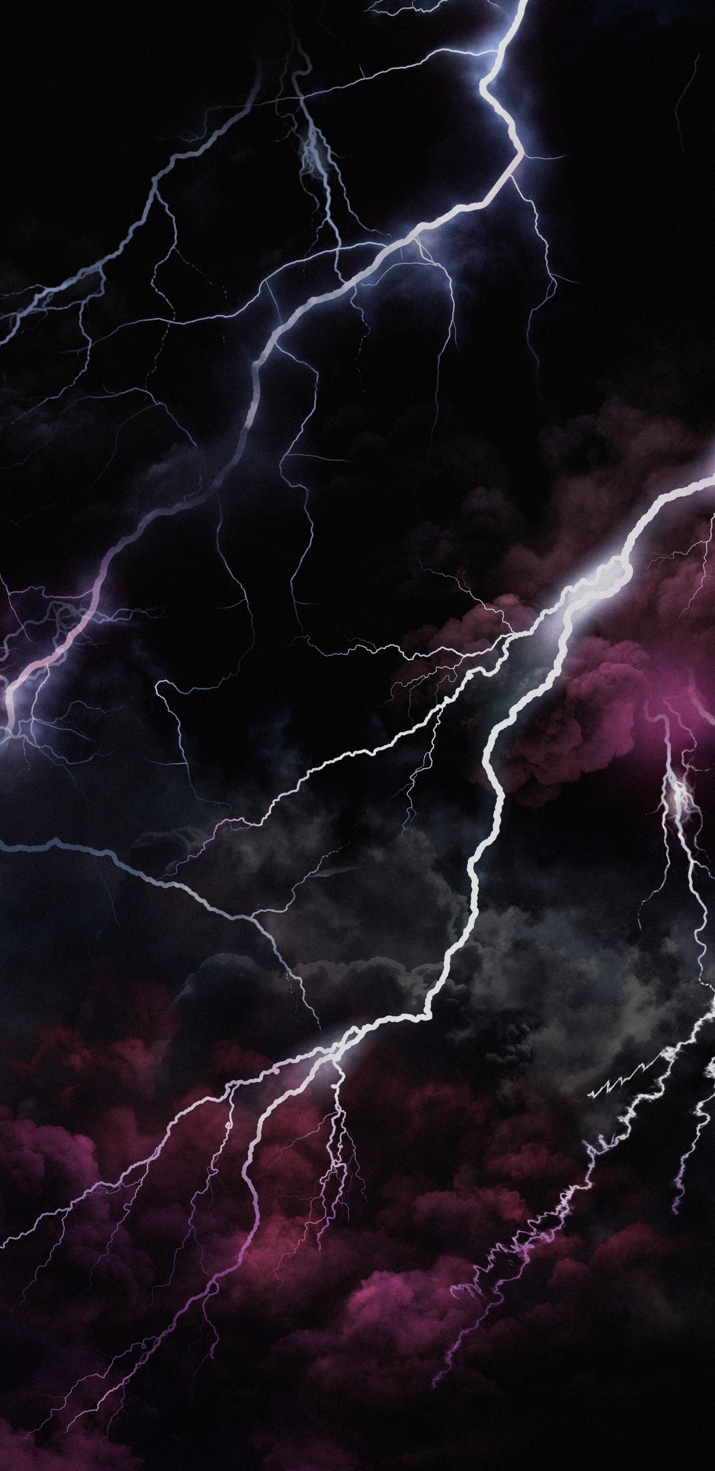 Обои эстетика грома, Гроза, буря, гром, молния в разрешении 1440x2960