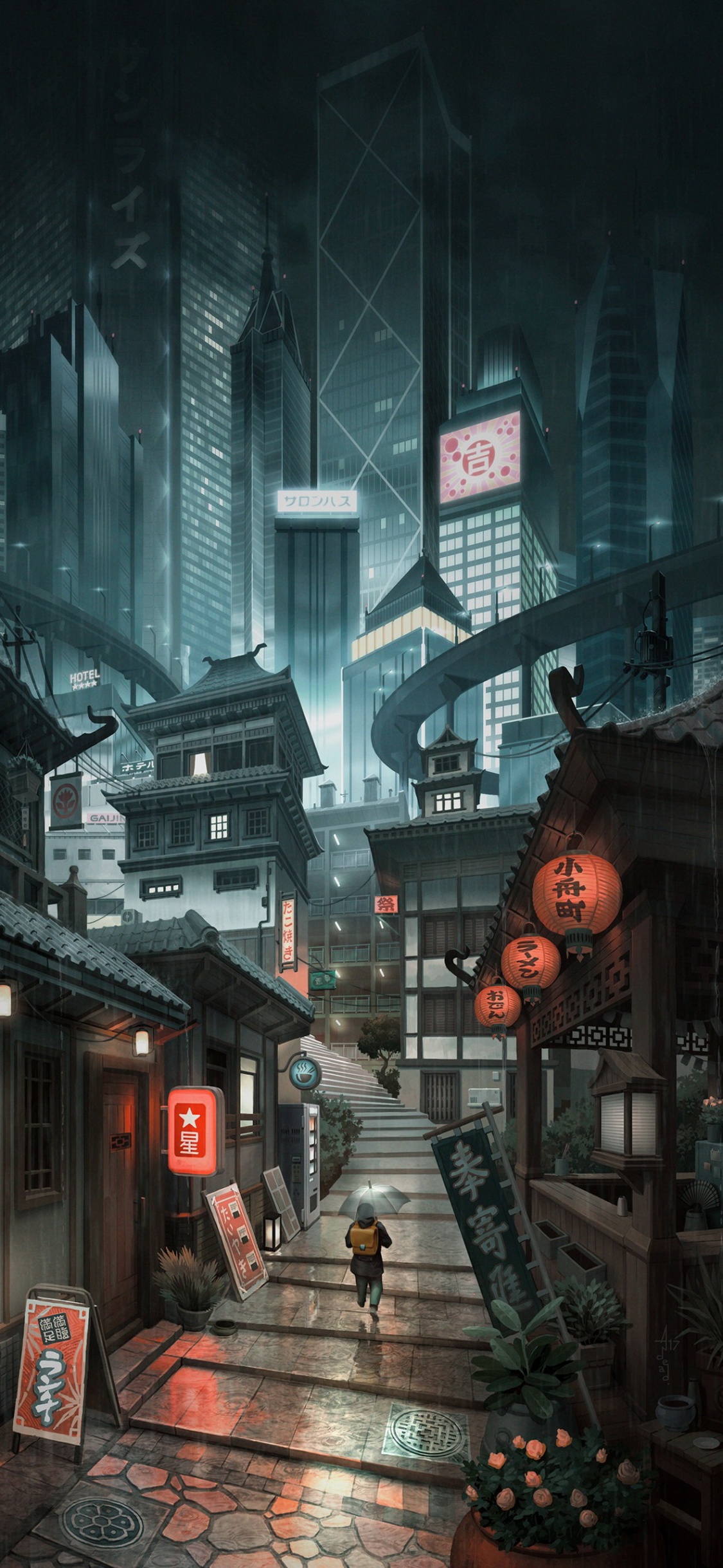 Обои tng i Nguyen Sinh sc - Нгуен тт thth, арт, здание, окно, соседство в разрешении 1125x2436