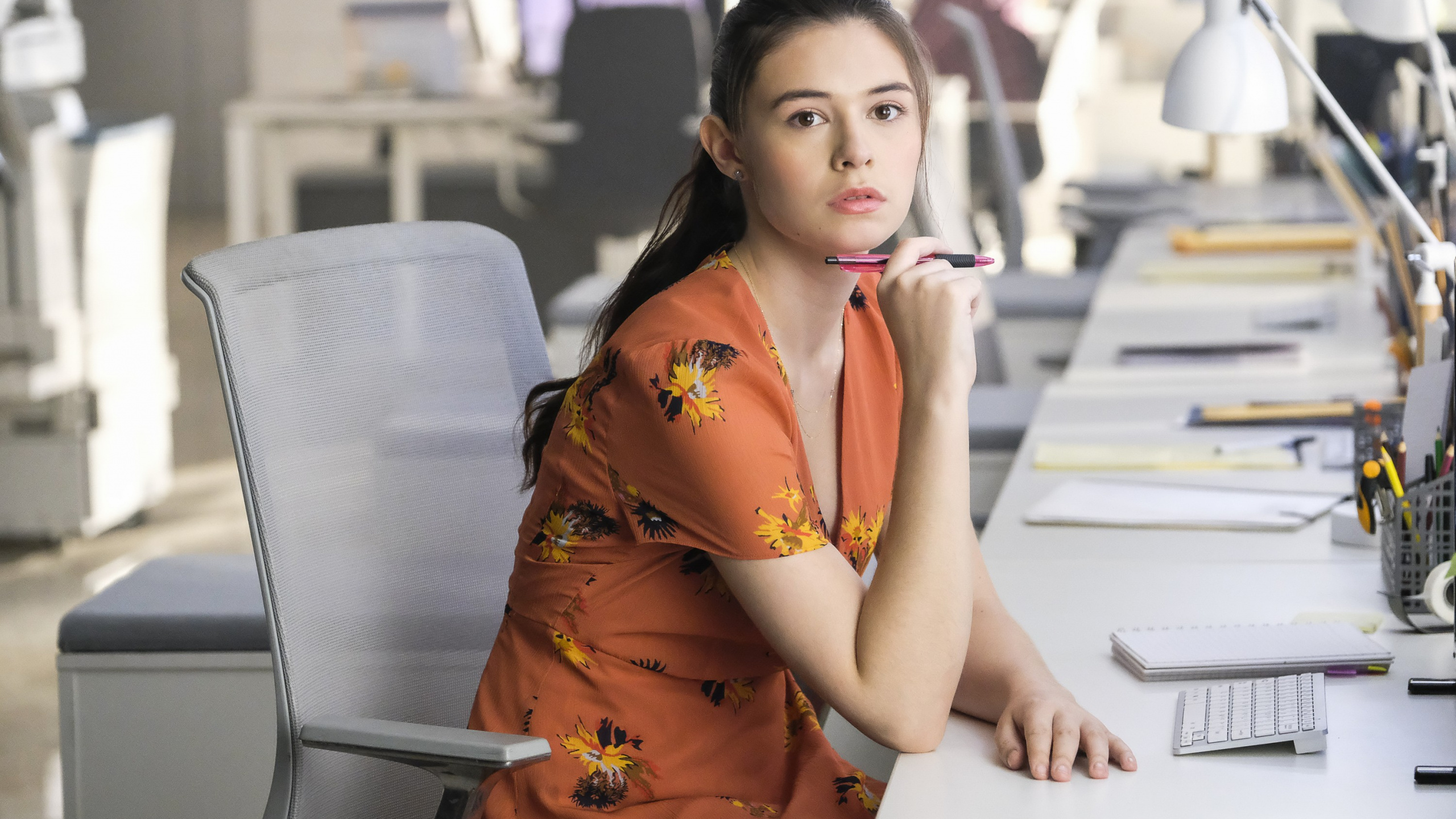 Обои Николь Мэйнс Супергерл, Николь Мэйнс, НИА Нал, супергерл, ЗП в разрешении 2560x1440