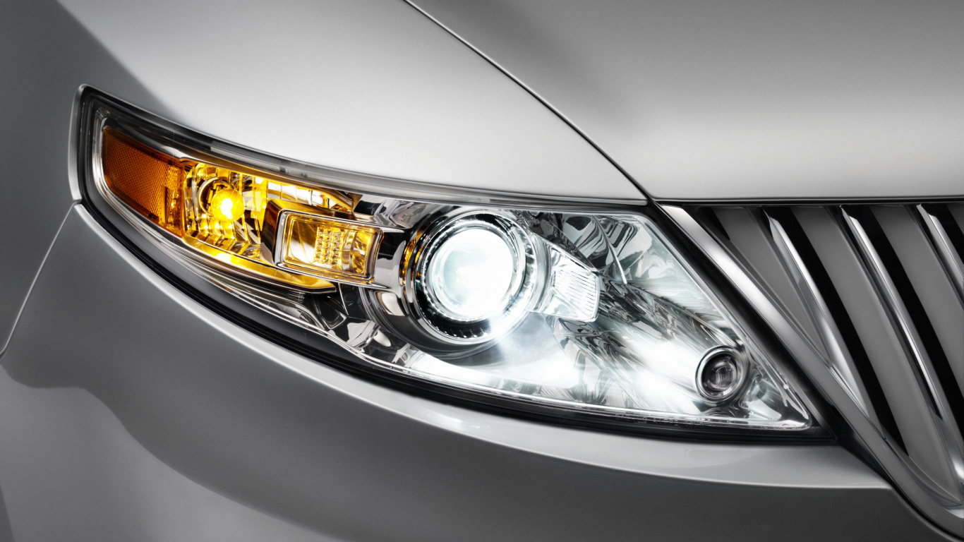 Обои Линкольн, авто, фара, автомобильное освещение, свет в разрешении 1366x768