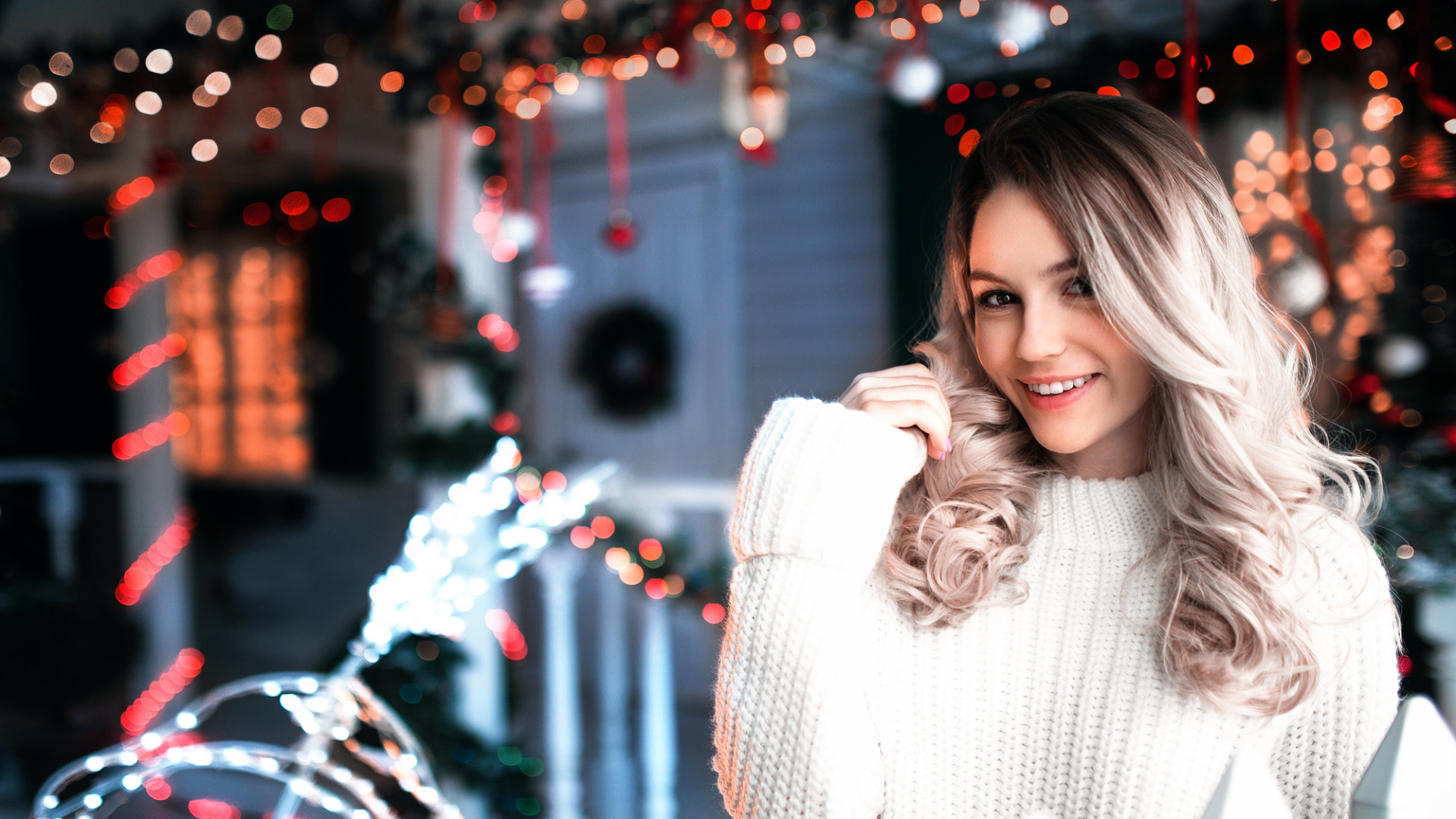 Обои Марьяна Ро, красота, фэшн, забава, длинные волосы в разрешении 1920x1080