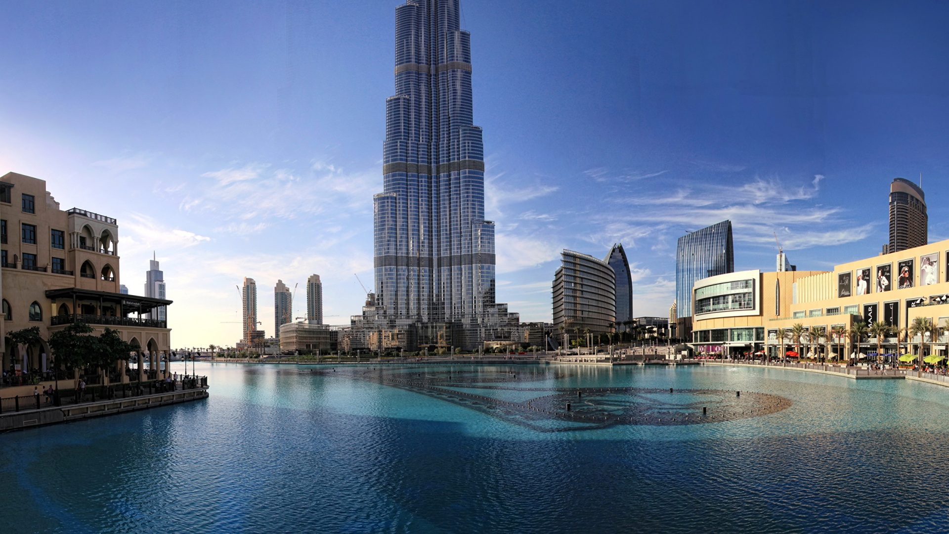 Обои Бурдж Халифа, вышка, небоскреб, ориентир, город в разрешении 1920x1080