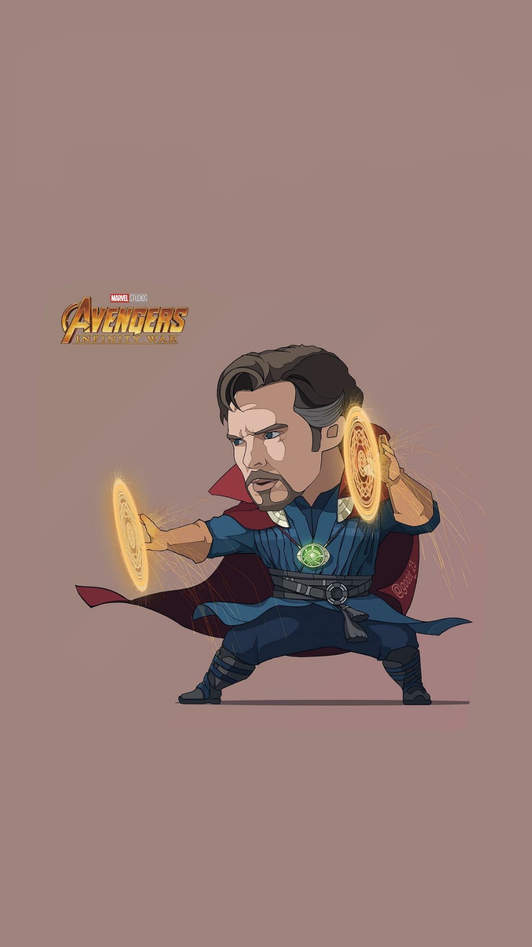 Обои мультфильм, человек-паук, арт, комиксы Марвел, Чиби в разрешении 1080x1920