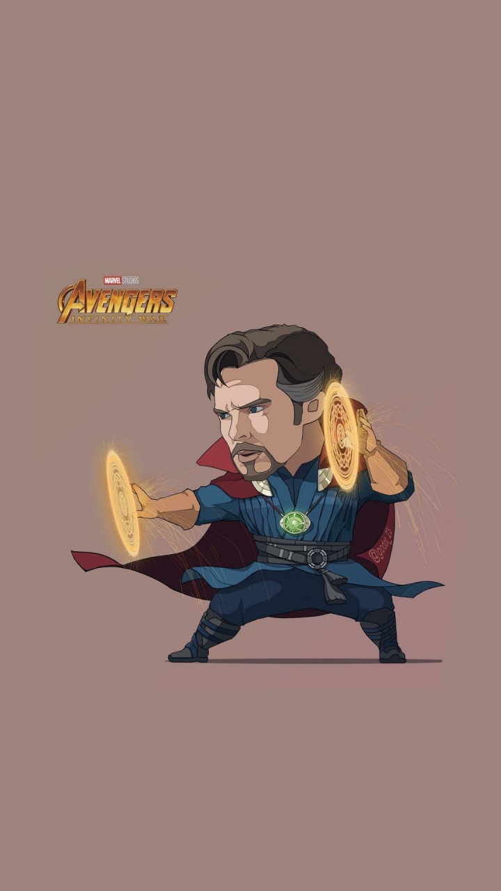 Обои мультфильм, человек-паук, арт, комиксы Марвел, Чиби в разрешении 720x1280