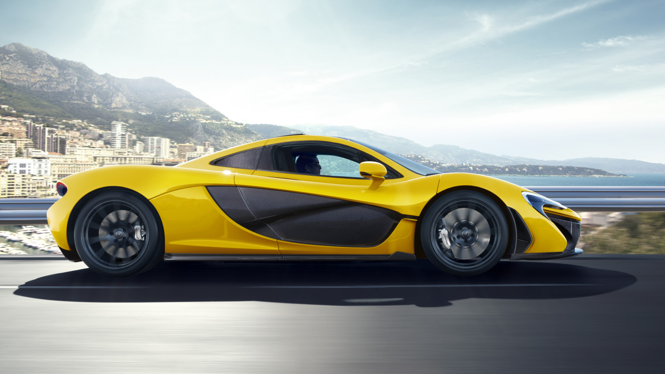 Обои Р1 вид сбоку, Макларен Р1 ГТП, mclaren automotive, Макларен, спорткар в разрешении 1366x768