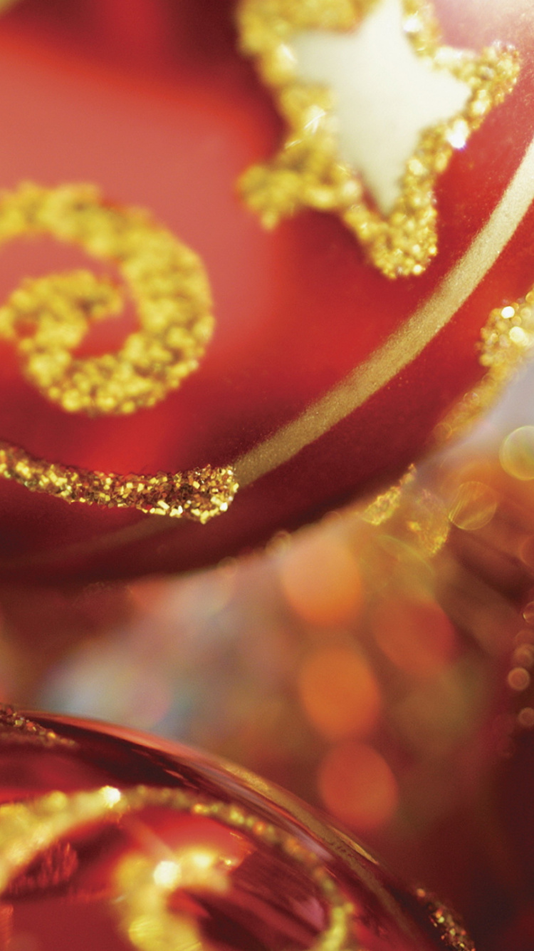 Обои Новый год, Рождественский день, праздник, рождественский орнамент, Рождественские украшения в разрешении 750x1334