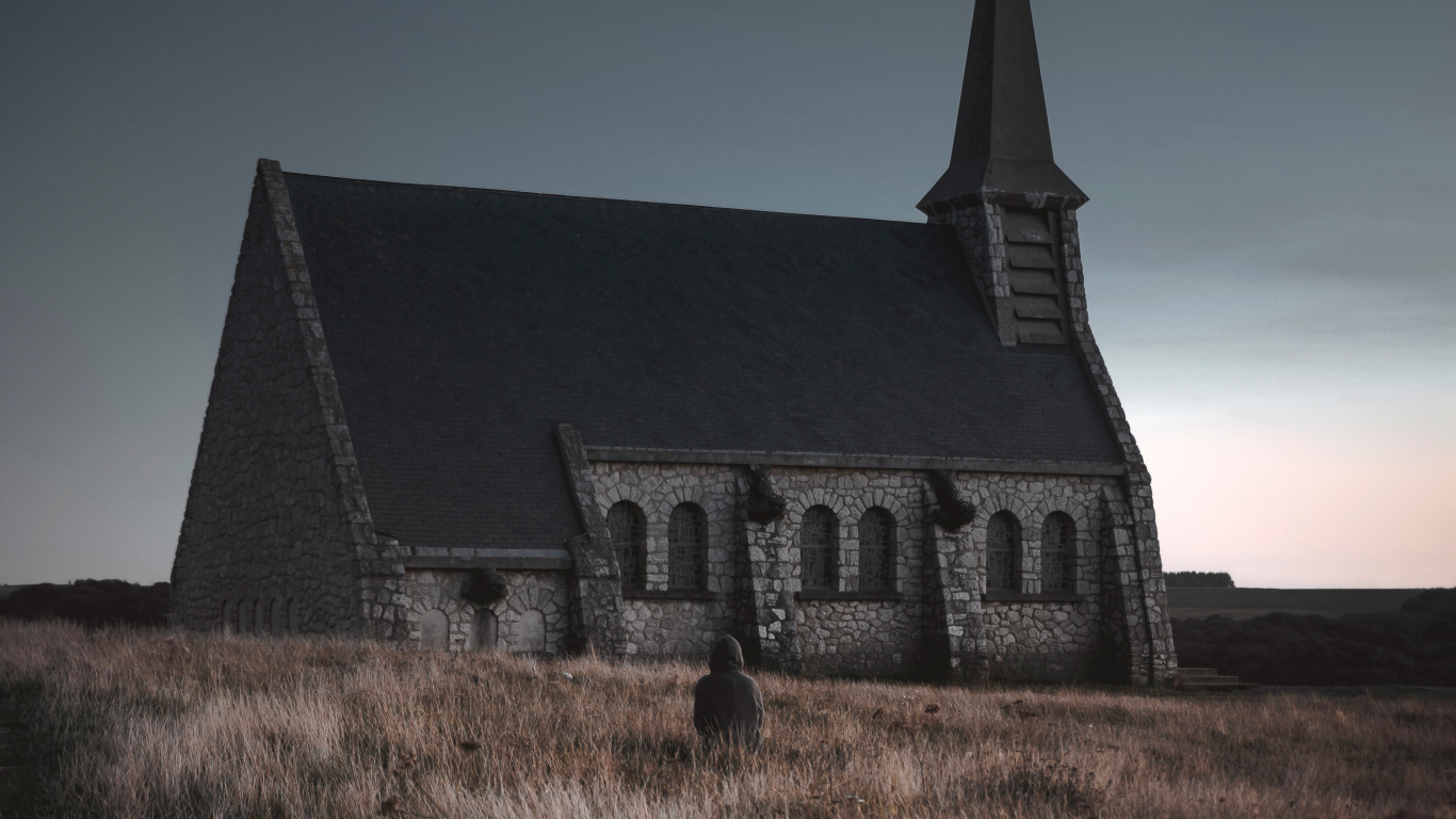 Обои свет, ночь, атмосфера, архитектура, Хаус в разрешении 1366x768