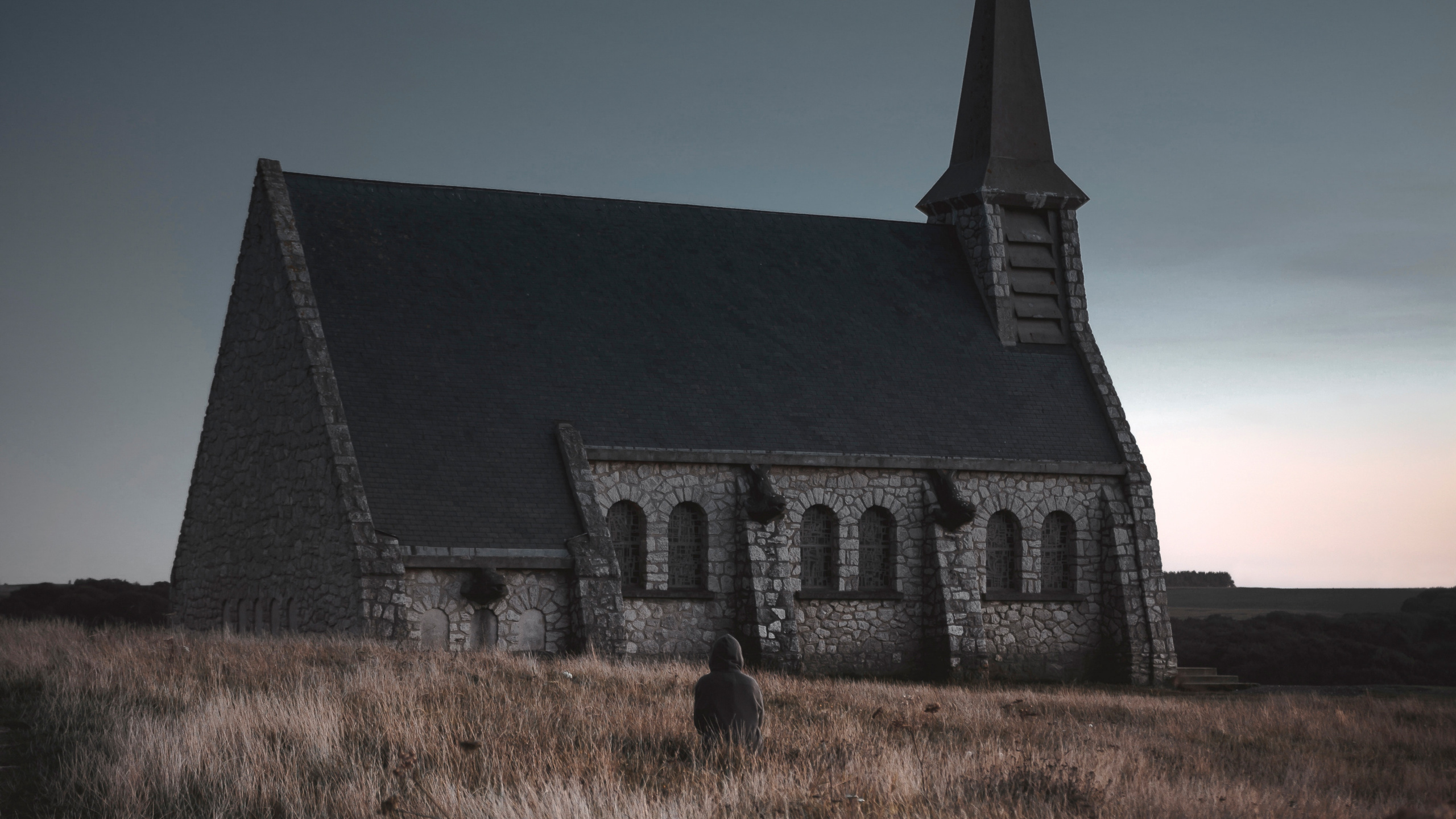 Обои свет, ночь, атмосфера, архитектура, Хаус в разрешении 2560x1440