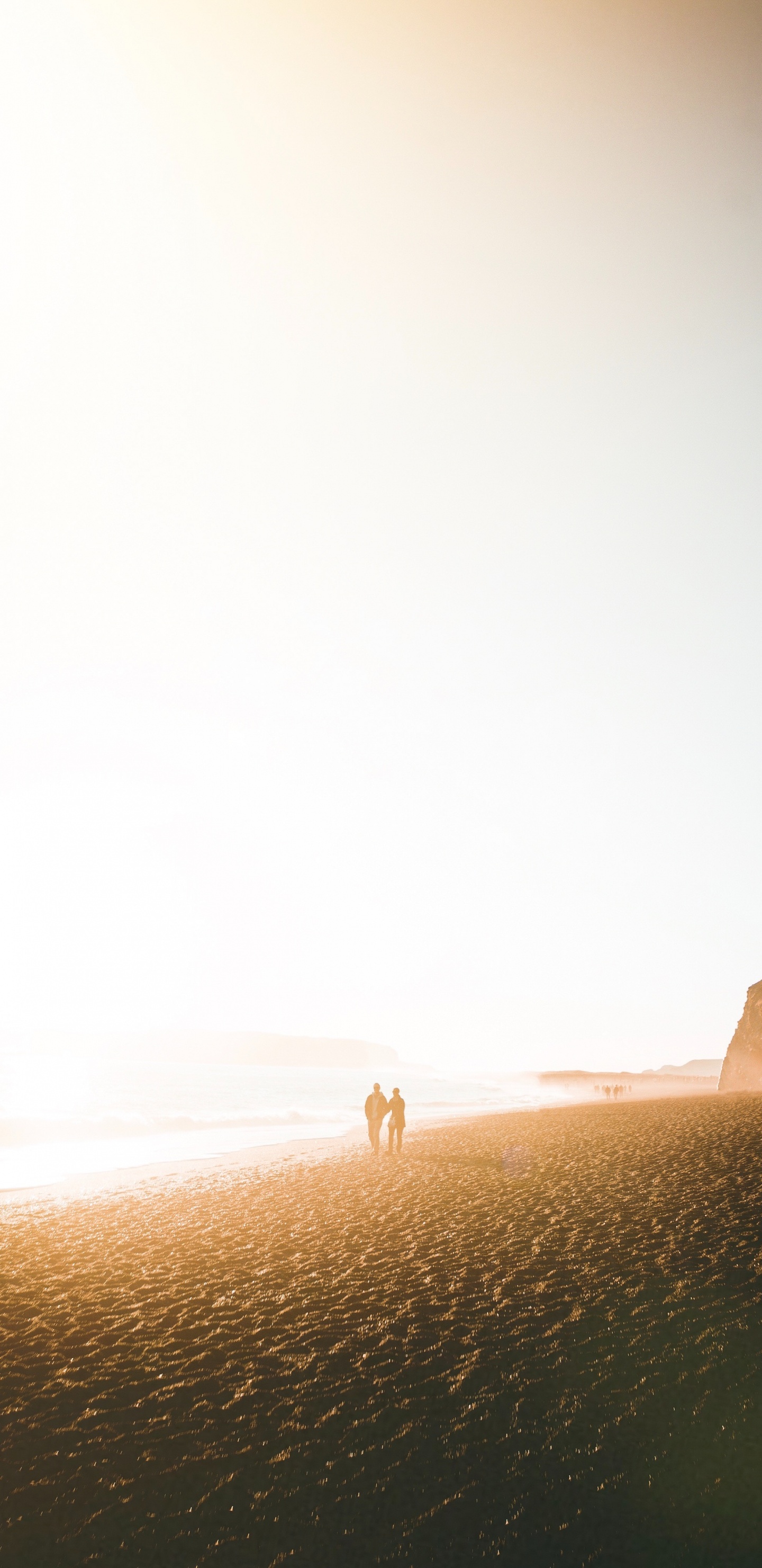 Обои солнечный свет, спокойный, небо, спокойствие, рок в разрешении 1440x2960