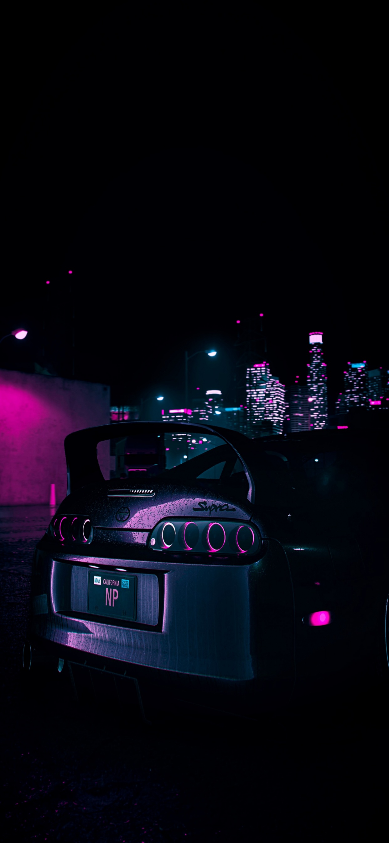 Обои Toyota Supra, легковые автомобили, toyota, спорткар, тюнинг автомобилей в разрешении 1242x2688