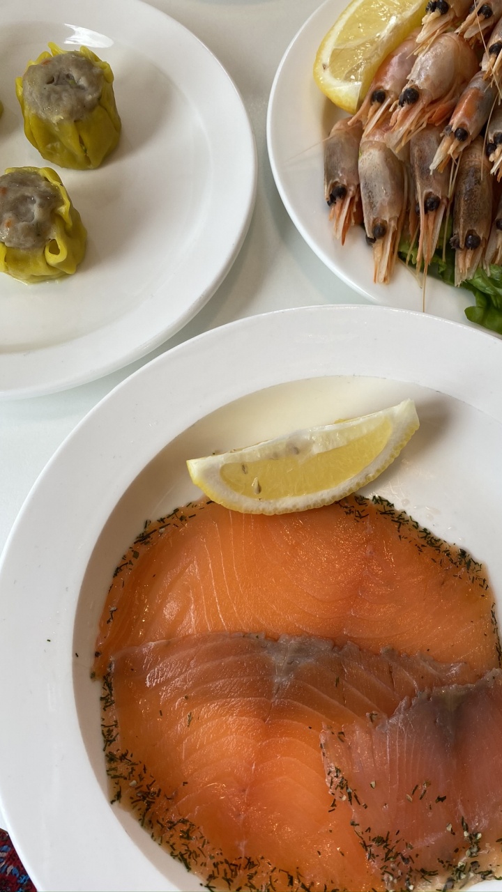 Обои блюда, копченый лосось, морепродукты, пища, ингредиент в разрешении 720x1280