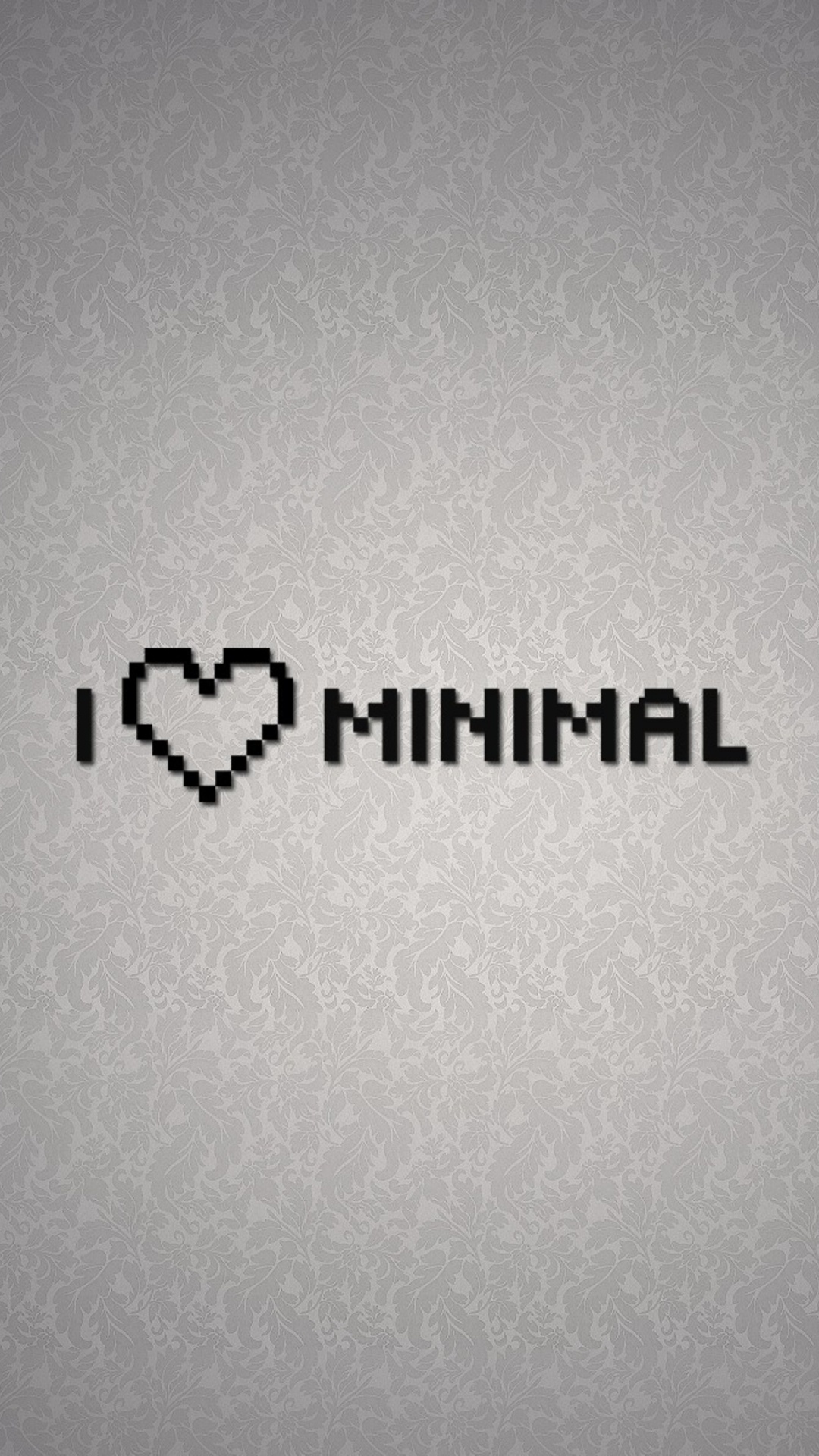 Обои люблю минимальный, лого, марка, текст, белые в разрешении 1080x1920