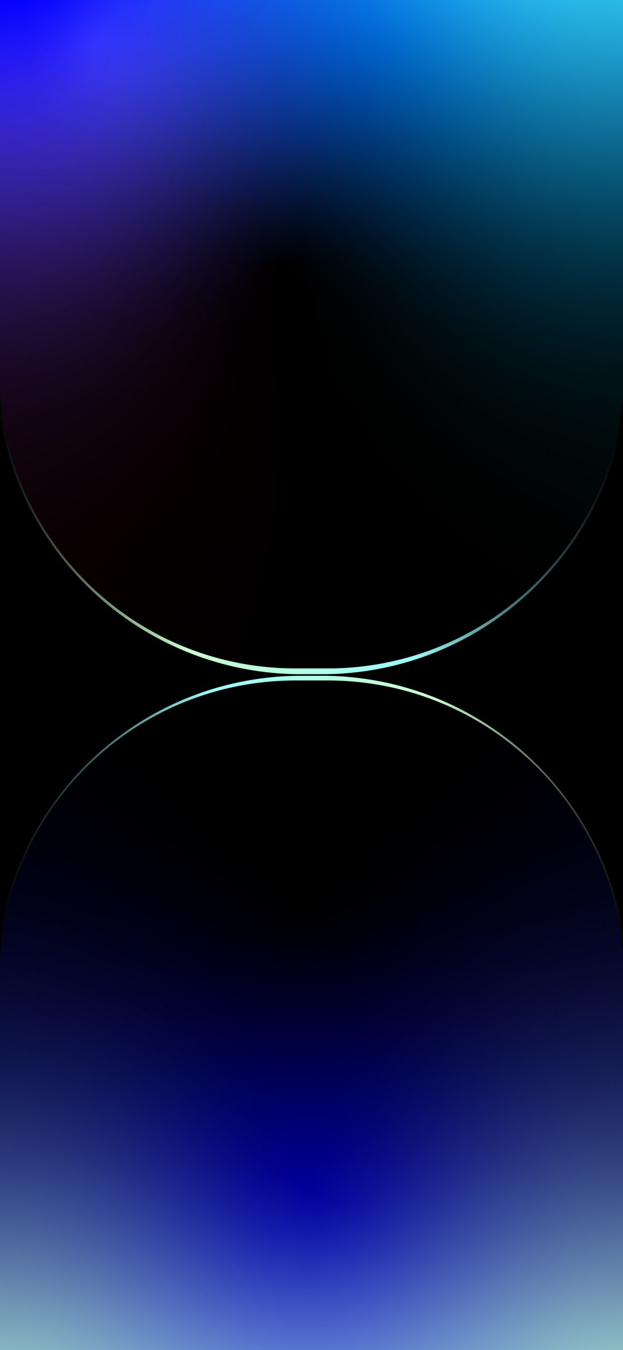 Обои атмосфера, синий, электрик, симметрия, узор в разрешении 1242x2688