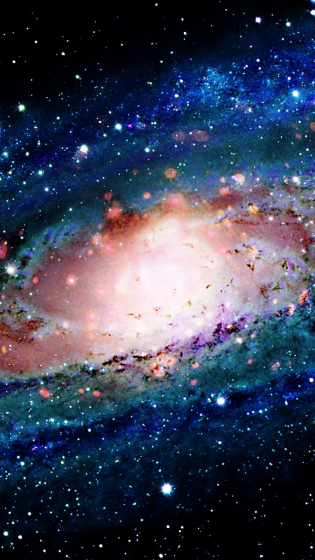 Обои Галактика, космическое пространство, туманность, атмосфера, астрономический объект в разрешении 1080x1920